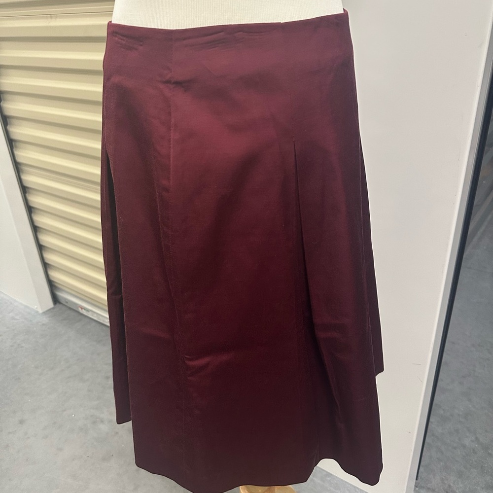 Talbots Deep Red A-Line Skirt